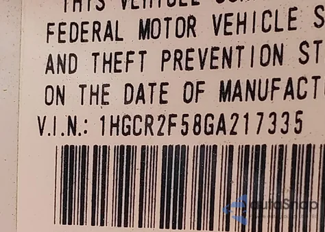 2016 Honda Accord Sport z USA, uszkodzony, nr VIN 1HGCR2F58GA217335